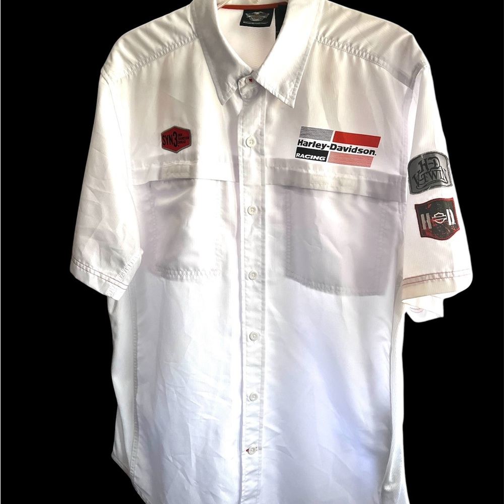Harley-Davidson Authentic Motor Clothes Large Shirt Short Sleeve